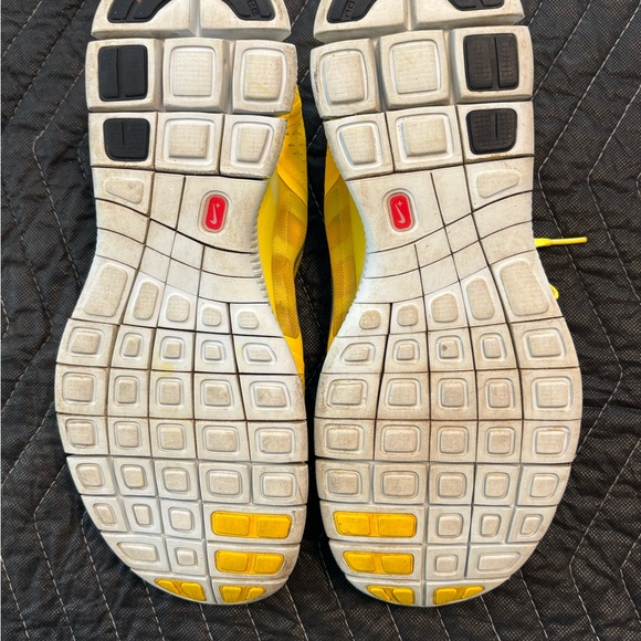Nike Free Run 3 Men's Yellow and Gray Athletic Shoes - Picture 5 of 10
